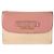 Miu Miu Madras Lederbörse mit Band Pink