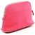 Pochette Bolide 20 in tela e pelle Hermès Rosa - vista 2