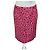 Falda de seda con estampado de leopardo Christian Dior París Rosa Roja