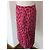 Falda de seda con estampado de leopardo Christian Dior París Rosa Roja - vista 2