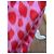 Falda de seda con estampado de leopardo Christian Dior París Rosa Roja - vista 4