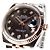 ROLEX Datejust36 quadrante nero 10P diamante bracciale Jubilee '21 Uomo Argento - vista 3