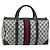 Gucci Borsa Boston GG Supreme Sherry Line in PVC Navy Gold Auth LNZ318 D'oro Blu navy - vista 13