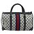 Gucci Borsa Boston GG Supreme Sherry Line in PVC Navy Gold Auth LNZ318 D'oro Blu navy - vista 2