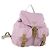 Mochila PRADA de nylon rosa prata Auth LNZ309