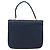 BALLY Borsa a mano in pelle blu navy dorato Auth 166993 D'oro - vista 2