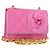 CHANEL Borsa a Spalla Matelassé Catena Camelia Tela Rosa Oro CC Auth 172461V D'oro