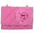 CHANEL Borsa a Spalla Matelassé Catena Camelia Tela Rosa Oro CC Auth 172461V D'oro - vista 13