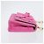 CHANEL Borsa a Spalla Matelassé Catena Camelia Tela Rosa Oro CC Auth 172461V D'oro - vista 4