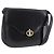 Céline Borsa a Spalla in Pelle Nera e Oro Auth ka2969 Nero D'oro