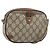 Borsa Sherry Line GG Supreme Web di GUCCI in PVC Beige e Oro 89 02 066 Auth 173850 D'oro