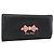 Portafoglio Lungo Miu Miu Pelle Nera Oro Auth bs33771 Nero D'oro