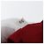 PRADA Borsa a mano in nylon rosso argento Auth LNZ983 - vista 12