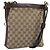 Borsa a Spalla GG Canvas Gucci Beige Oro 109106 Auth 173911 D'oro