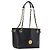 Bottega Veneta Borsa Tote in Pelle con Catena Nera Oro Auth BA10943 Nero D'oro