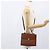 Borsa a mano Burberry in pelle 2 vie marrone oro Auth hk3526 D'oro - vista 25