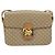 Céline Bolsa de ombro em lona Macadam Celine com estampa de carruagem PVC bege ouro Auth 172407 Dourado - vista 13