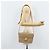 Céline Bolsa de ombro em lona Macadam Celine com estampa de carruagem PVC bege ouro Auth 172407 Dourado - vista 26