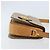 Céline Bolsa de ombro em lona Macadam Celine com estampa de carruagem PVC bege ouro Auth 172407 Dourado - vista 3