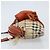 Borsa a spalla Nova Check in PVC beige e oro Auth LNZ329A di BURBERRY D'oro - vista 4