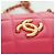 CHANEL Pochette a Spalla Choco Bar con Catena in Pelle di Agnello Rosa Oro CC Auth LNZ440SAM D'oro - vista 19
