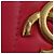 CHANEL Pochette a Spalla Choco Bar con Catena in Pelle di Agnello Rosa Oro CC Auth LNZ440SAM D'oro - vista 20