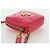 CHANEL Pochette a Spalla Choco Bar con Catena in Pelle di Agnello Rosa Oro CC Auth LNZ440SAM D'oro - vista 3