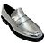 Jonathan Simkhai Mocassini Harper in pelle metallica argento Simkhai