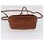 Borsa a spalla in pelle marrone con chiusura Turn Lock Coach, oro, Auth mr1507 D'oro - vista 5
