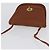 Borsa a spalla in pelle marrone con chiusura Turn Lock Coach, oro, Auth mr1507 D'oro - vista 6