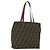 FENDI Zucca Canvas Handtasche Schwarz Braun Auth 173796