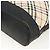 Borsa a Spalla Nova Check Burberry in Tela Beige Nera Argento Autentica 174064 Nero - vista 9
