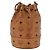 Borsa a Spalla MCM Vicetos Logogram in Pelle PVC Marrone Oro Auth BA11006 D'oro - vista 13