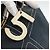 Borsa Tote CHANEL in tela blu navy con CC argento Auth bs33826 - vista 10