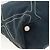 Borsa Tote CHANEL in tela blu navy con CC argento Auth bs33826 - vista 16