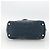 Borsa Tote CHANEL in tela blu navy con CC argento Auth bs33826 - vista 5