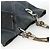 Borsa Tote CHANEL in tela blu navy con CC argento Auth bs33826 - vista 6