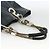 Borsa Tote CHANEL in tela blu navy con CC argento Auth bs33826 - vista 7