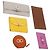 Salvatore Ferragamo Valla Gancini Pelle 5 Set Rosa Marrone Giallo Auth LNZ180