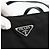 PRADA Borsa a mano in nylon nero argento Auth ka2874 - vista 17