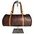 Vintage Etro Paisley Monogram Leder Bowlingtasche Orange