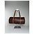 Vintage Etro Paisley Monogram Leder Bowlingtasche Orange - Ansicht 2