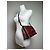 Vintage Givenchy Schultertasche aus Leder in Burgunderrot Bordeaux - Ansicht 3