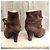 Botines Marc Jacobs de ante marrón Marrón oscuro - vista 4