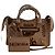 City Bolsa de mão Balenciaga em couro com efeito crocodilo e grafite Preto Cinza