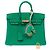 Hermès Borsa HERMES Birkin 25 in Pelle Verde - 103385