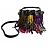 Saint Laurent Emmanuelle Bag Small Leather Fringe Bucket Crossbody Multicolour Black