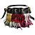 Saint Laurent Emmanuelle Bag Small Leather Fringe Bucket Crossbody Multicolour Black - view 4