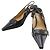 Pumps in pelle Initiale Louis Vuitton Nero