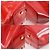 Borsa tote 2 in 1 in pelle lucida con logo perforato Tory Burch Rosso - vista 4